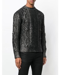 Saint Laurent Cable Knit Sweater