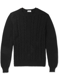 Saint Laurent Cable Knit Wool Sweater