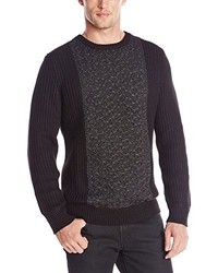 Calvin Klein Cable Front Ribbed Crew Neck Sweater