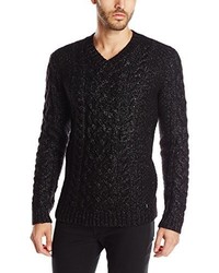 Calvin Klein Premium Chunky Cable V Neck Sweater