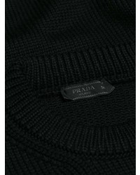 Prada Chunky Knit Logo Sweater