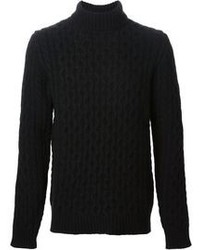 Diesel Cable Knit Turtleneck Sweater