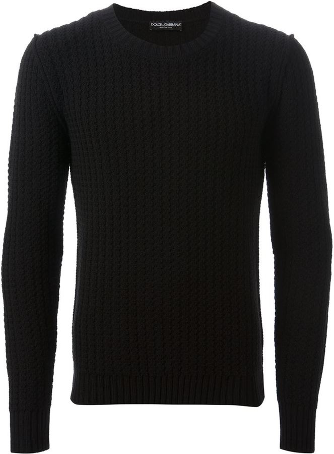 dolce and gabbana black sweater
