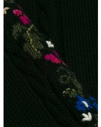 Saint Laurent Floral Intarsia Knit Jumper