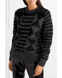 Saint Laurent Jacquard Knit Sweater