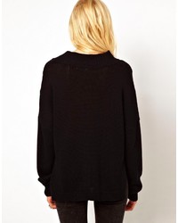 LnA Cable Knit Jumper With Step Hem