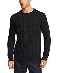 Arrow Long Sleeve Classic Cable Crew Neck Sweater