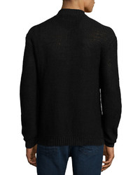 Robert Graham Moga Cable Knit Sweater Black