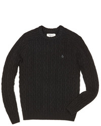 Original Penguin All Over Cable Raglan Sweater