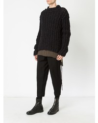 Cedric Jacquemyn Oversized Cable Knit Sweater