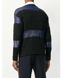 Maison Margiela Round Neck Panelled Sweater