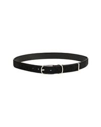 Black Calf Hair Belt