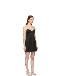 ALEXACHUNG Black Jersey Kate Slip Dress