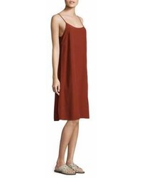 Eileen Fisher Crinkle Crepe Camisole Dress
