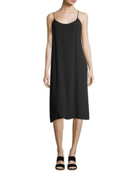 Eileen Fisher Crinkled Crepe Camisole Dress Petite