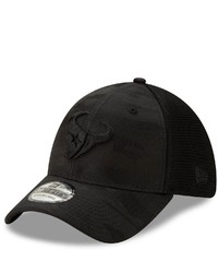 New Era Black Houston Texans Camo Front Neo 39thirty Flex Hat