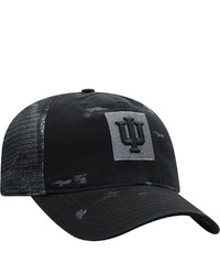 Top of the World Black Indiana Hoosiers Oht Blackflag Trucker Adjustable Hat