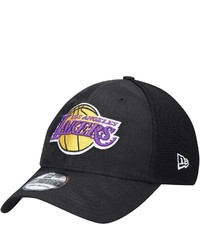 New Era Black Los Angeles Lakers Camo Tone 39thirty Flex Hat