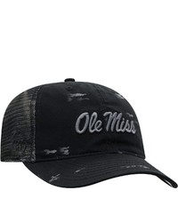 Top of the World Black Ole Miss Rebels Oht Blackflag Trucker Adjustable Hat At Nordstrom