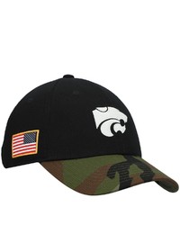 Nike Blackcamo Kansas State Wildcats Military Appreciation Legacy91 Adjustable Hat