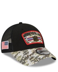 New Era Blackcamo Nfl 2021 Salute To Service Trucker 9forty Snapback Adjustable Hat At Nordstrom