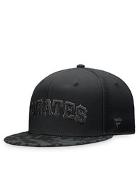 FANATICS Branded Black Pittsburgh Pirates Camo Brim Fitted Hat At Nordstrom