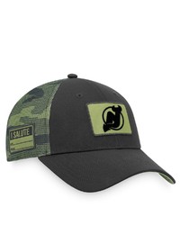 FANATICS Branded Blackcamo New Jersey Devils Military Appreciation Adjustable Hat At Nordstrom