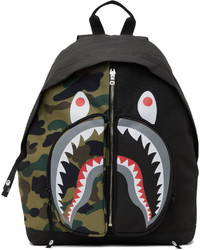 BAPE Black 1st Camo Shark Day Backpack