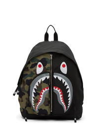 BAPE Black And Camo Shark Day Backpack