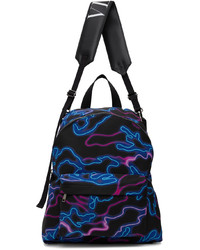 Valentino Garavani Black Neon Camou Backpack