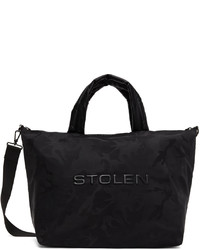 Black Camouflage Canvas Tote Bag