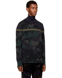 Sacai Black Camouflage Sweater