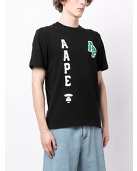 AAPE BY A BATHING APE Aape By A Bathing Ape Camo Logo Print Cotton T Shirt