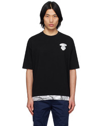 AAPE BY A BATHING APE Black Camouflage T Shirt