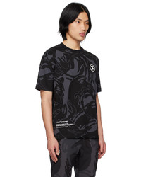 AAPE BY A BATHING APE Black Now Camouflage T Shirt