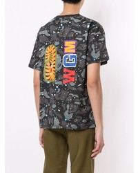 A Bathing Ape Camouflage Shark Print Cotton T Shirt