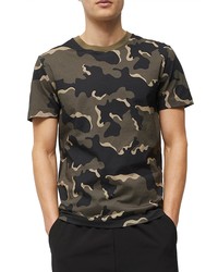 French Connection Frog Skin Camo Crewneck T Shirt In Pirate Black Multi At Nordstrom