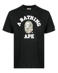 A Bathing Ape Honeycomb Camo Cotton T Shirt