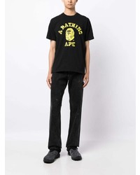 A Bathing Ape Radiation College Camouflage Print T Shirt