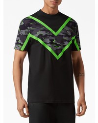 Plein Sport Ss Neon Amazon Edition Camouflage Print T Shirt