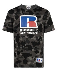A Bathing Ape X Russell Athletic Color Camo T Shirt