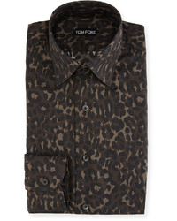 Tom Ford Jaguar Camouflage Dress Shirt
