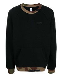 Moschino Camouflage Trim Cotton Sweatshirt