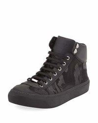 Black Camouflage High Top Sneakers
