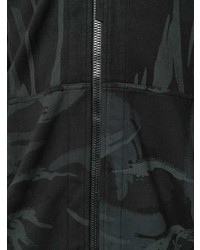 Maharishi Camouflage Print Zip Up Hoodie