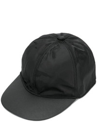 Black Camouflage Leather Baseball Cap
