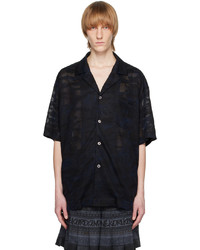 Feng Chen Wang Black Camouflage Shirt