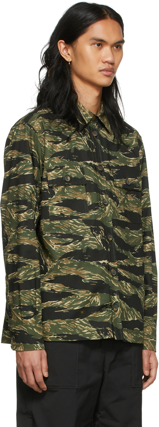 Dolce & Gabbana Khaki Reborn To Live Camouflage Shirt, $1,075 | SSENSE ...