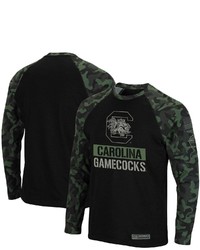 Colosseum Blackcamo South Carolina Gamecocks Oht Military Appreciation Big T Sleeve T Shirt