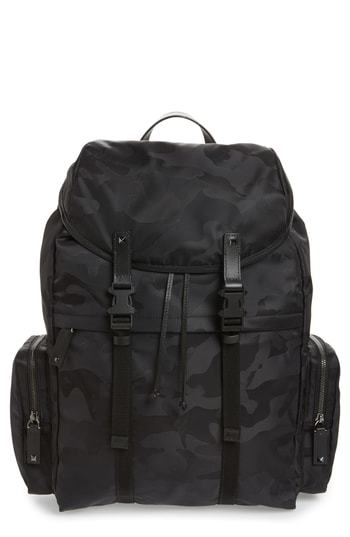 valentino camo backpack